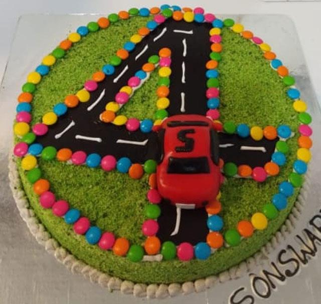 The Racing Four Birthday Cake